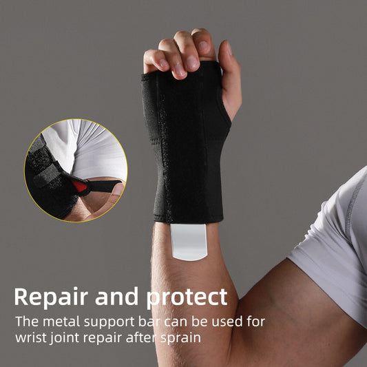 VBOSi 1 Piece Metal Wrist Splint for Tendonitis & Arthritis (Left Hand)