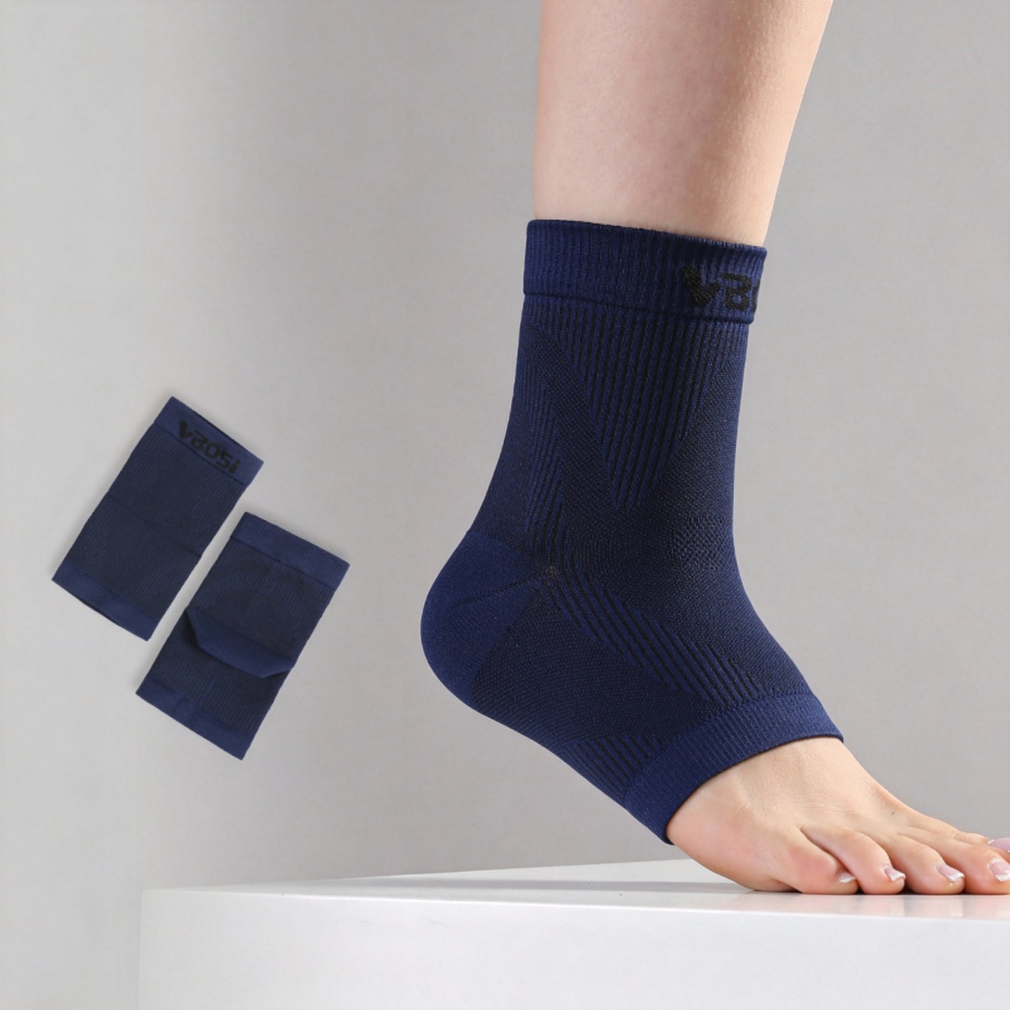 VBOSI 1 Pair Non-slip Stretch Knit Ankle Sleeve