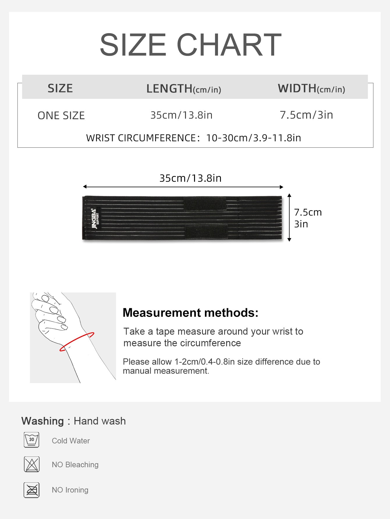 VBOSi 1 Pair Compression Wrist Support Band