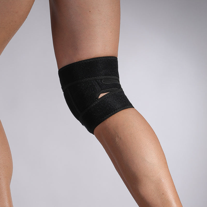 VBOSi 1 Pair Premium Neoprene Sports Knee Support with Stabilizers and Patella Protection Pad