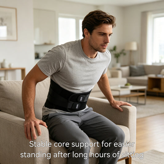 VBOSi Lower Back Support Waist Belt with Steel Bars