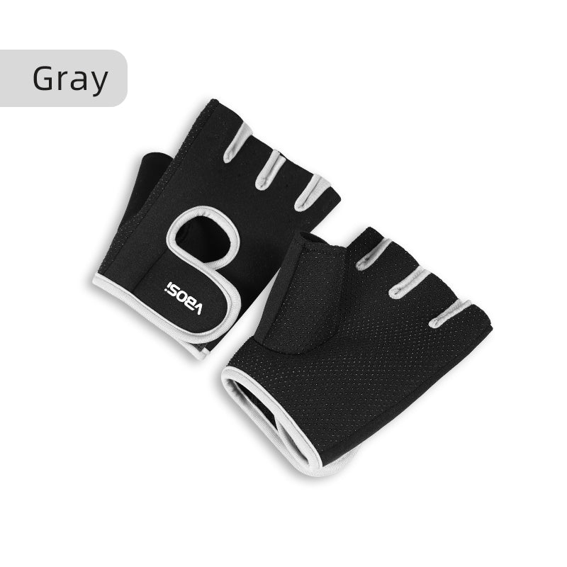 1 par de guantes deportivos antideslizantes transpirables unisex para levantamiento de pesas ciclismo bádminton