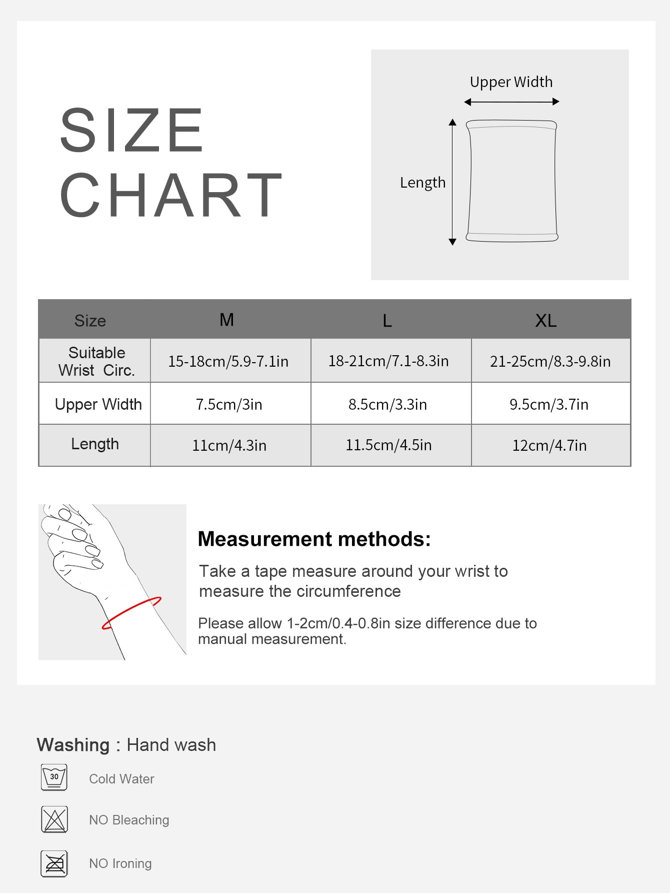 VBOSi 1 Pair Breathable Wrist Support Sleeve