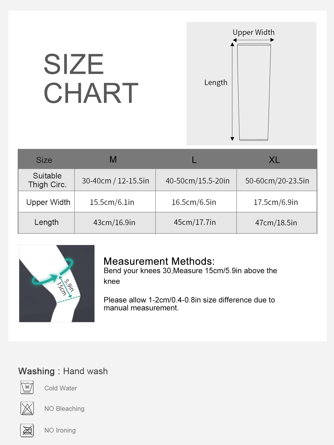 VBOSi 1 Pair Elastic Breathable Knee & Calf Support Sleeve