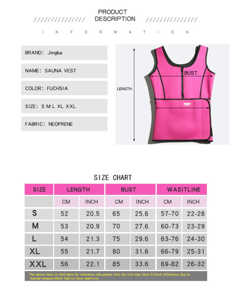 1180 Body Fitness weight loss corset Sauna Suit Sweat Vest