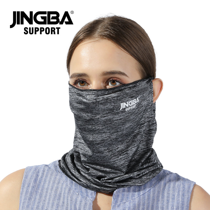 0155 Multi-functional neckerchief ear loops silk cool smooth high quality 360 sun protection face neck gaiter