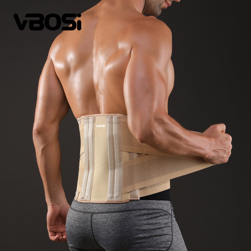 VBOSi Lower Back Support Waist Brace with Steel Bars