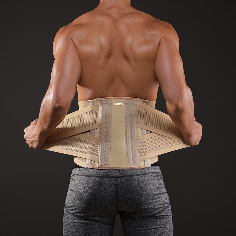 VBOSi Lower Back Support Waist Brace with Steel Bars