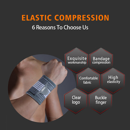 JINGBA SUPPORT 4117 Haltérophilie Flexible Hautement Élastique Meilleur Support pour Gym Crossfit Bandes de Poignet