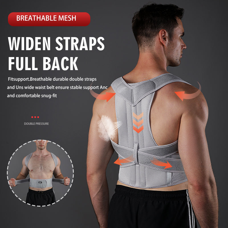 VBOSI Adjustable Posture Corrector Brace with Back Support Belt