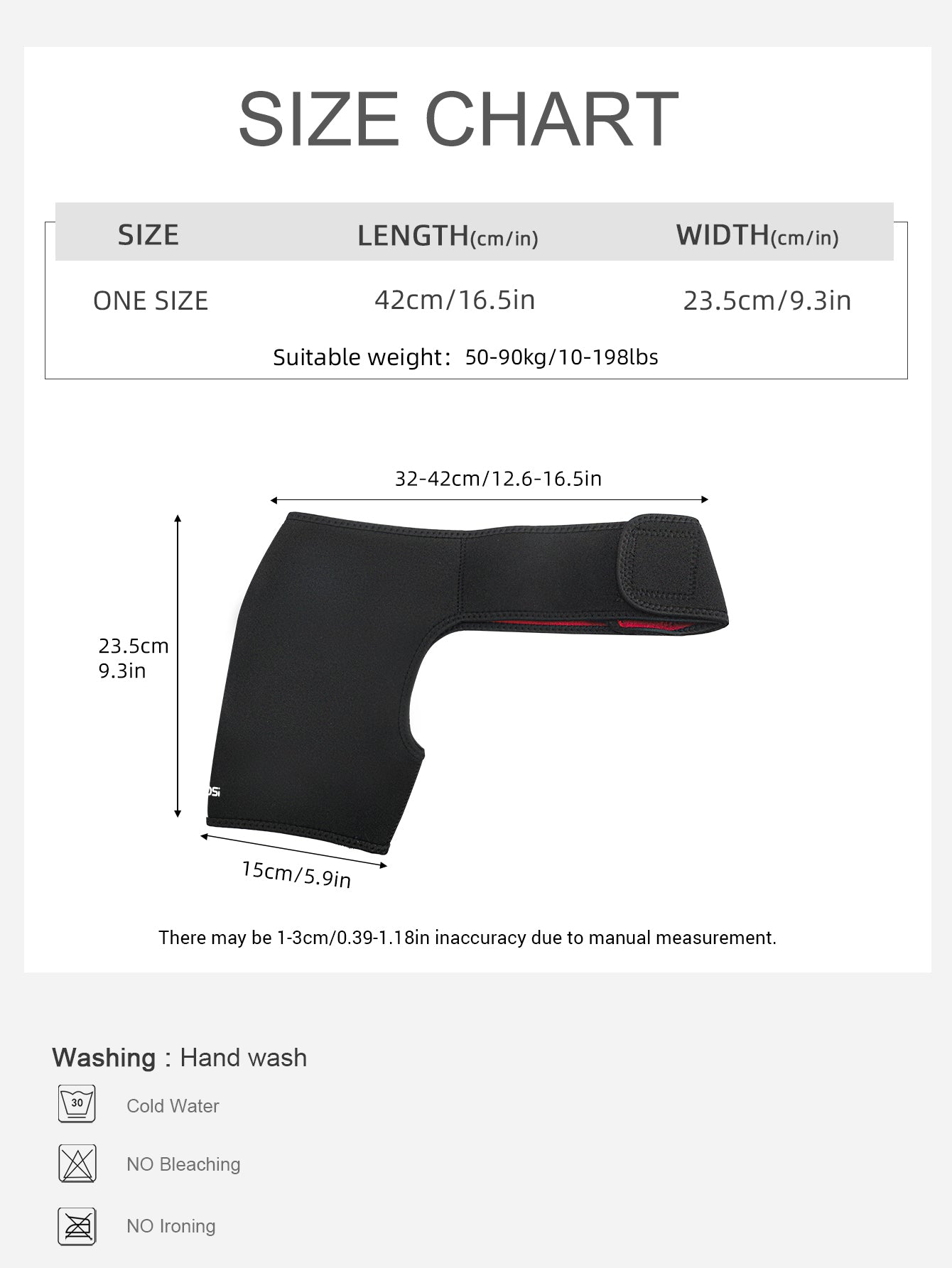 VBOSi Adjustable Neoprene Shoulder Support