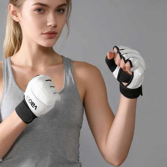 VBOSi Breathable Half-Finger Training Gloves with Grip Bar