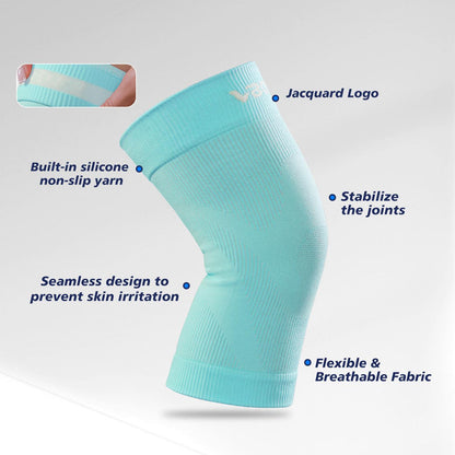 VBOSi 1 Pair High-Stretch Knitted Breathable Knee Sleeve