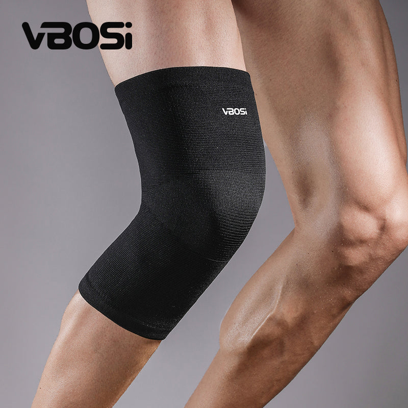 VBOSi 1 Pair Elastic Breathable Knee Support Sleeve, Black
