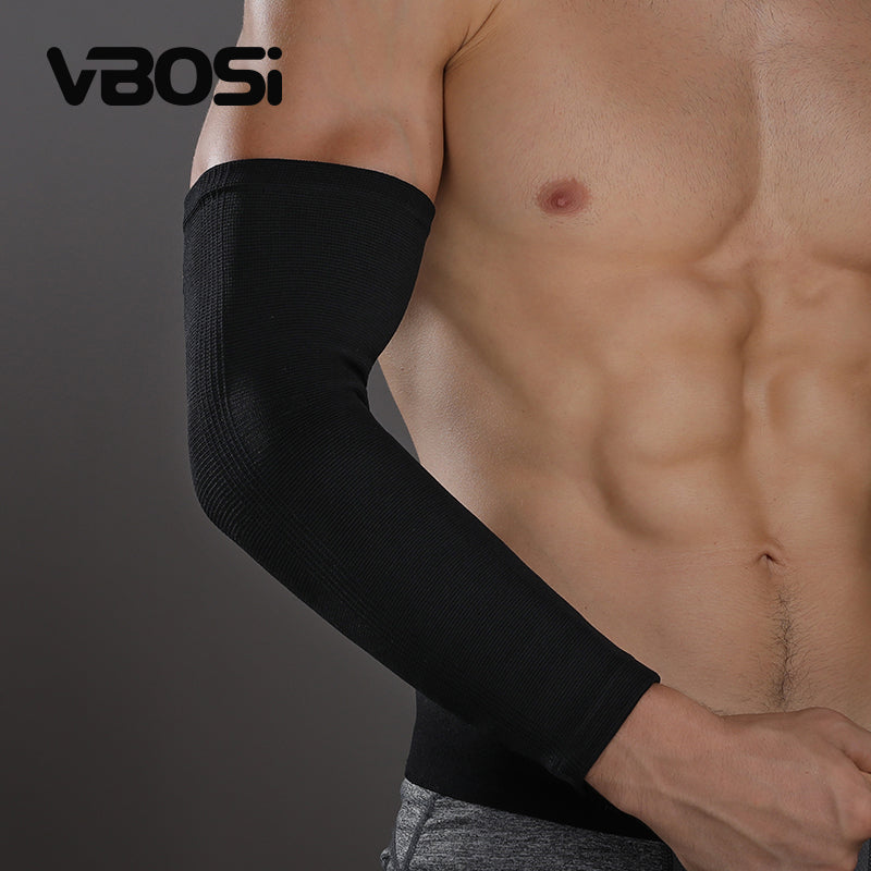 VBOSi 1 Pair Long Elastic Elbow Support Sleeve