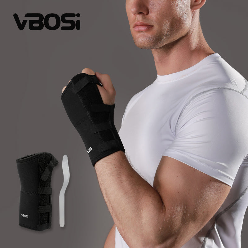 VBOSi 1 Piece Metal Wrist Splint for Tendonitis & Arthritis (Left Hand)