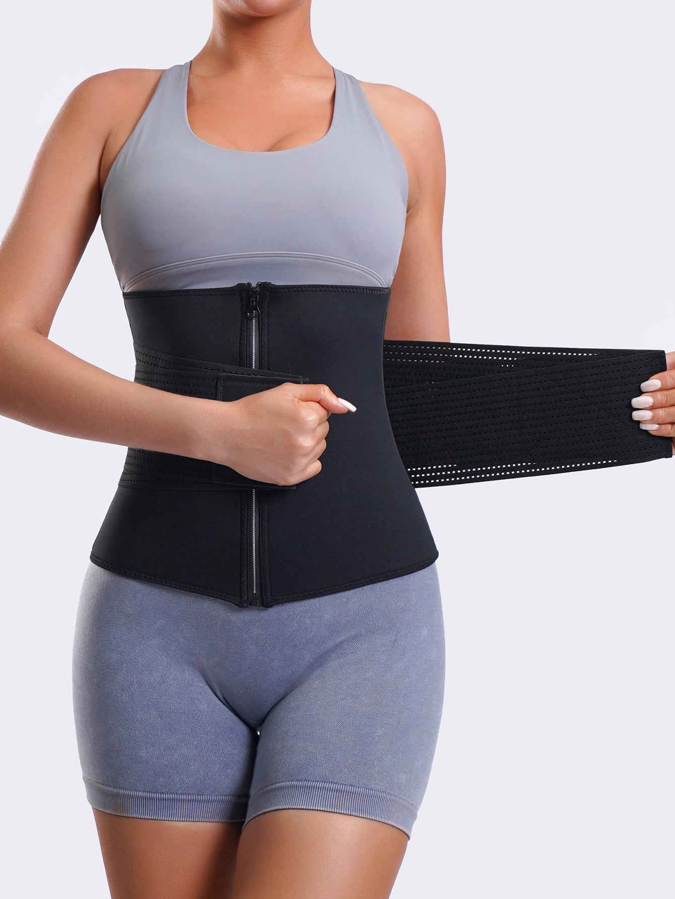 VBOSi Adjustable Zipper Neoprene Waist Trainer Belt