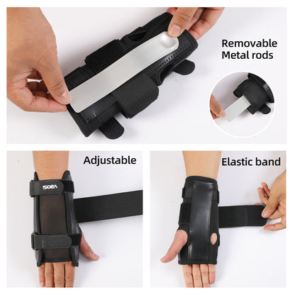 JINGBA SUPPORT 0208 Attelle de poignet en fer métallique Support de poignet pour tendinite Arthrite Soulagement de la douleur