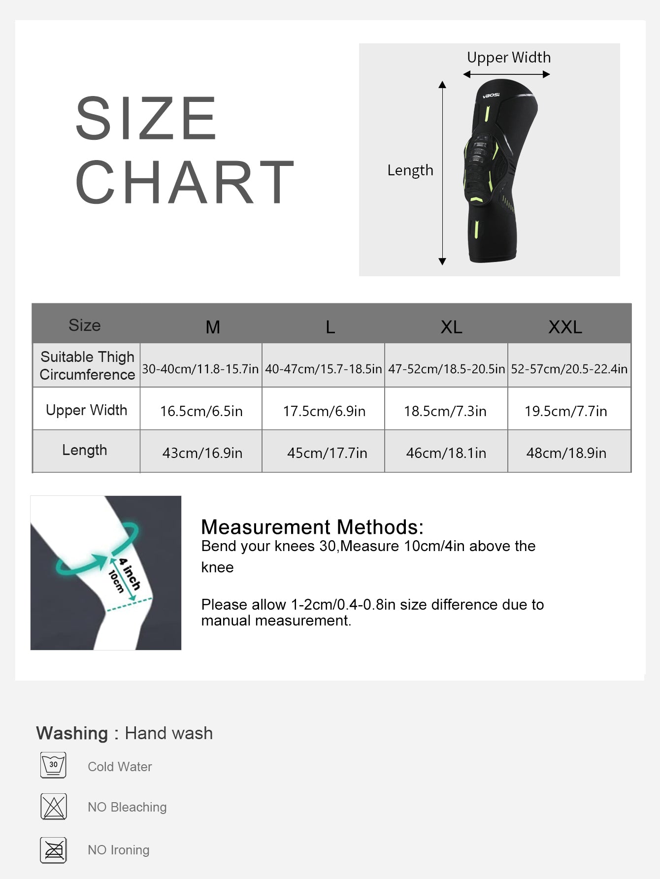 VBOSi 1 Pair Anti-slip Honeycomb Knee Support Sleeve