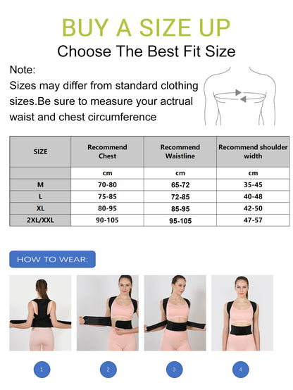 VBOSi Adjustable Back & Shoulder Support Posture Corrector