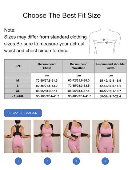 VBOSi Adjustable Back & Shoulder Support Posture Corrector
