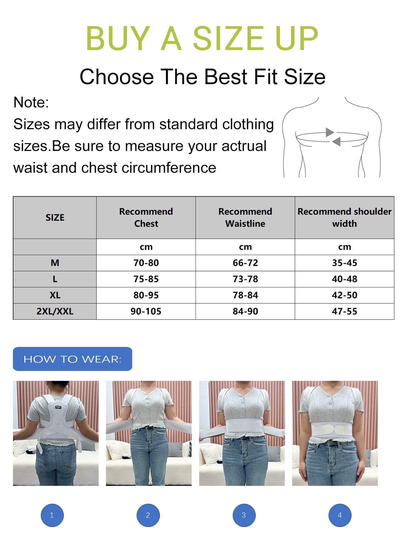 VBOSi Adjustable Back & Shoulder Support Posture Corrector