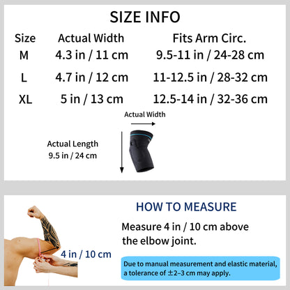 VBOSi Elastic Elbow Support with Silicone Pad
