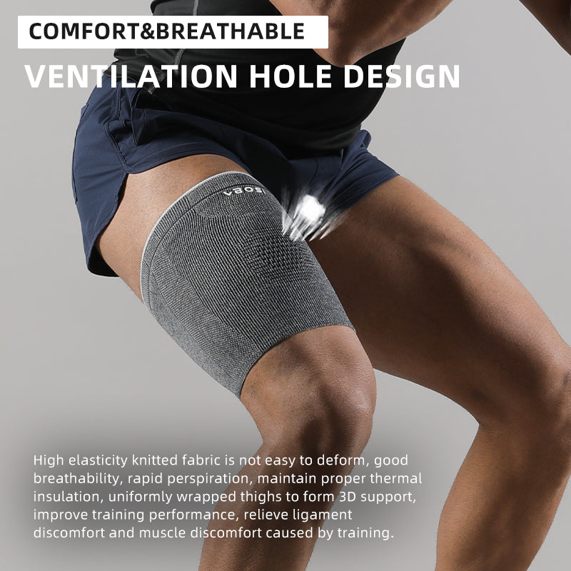 VBOSi 1 Pair Anti Slip Elastic Breathable Thigh Sleeve
