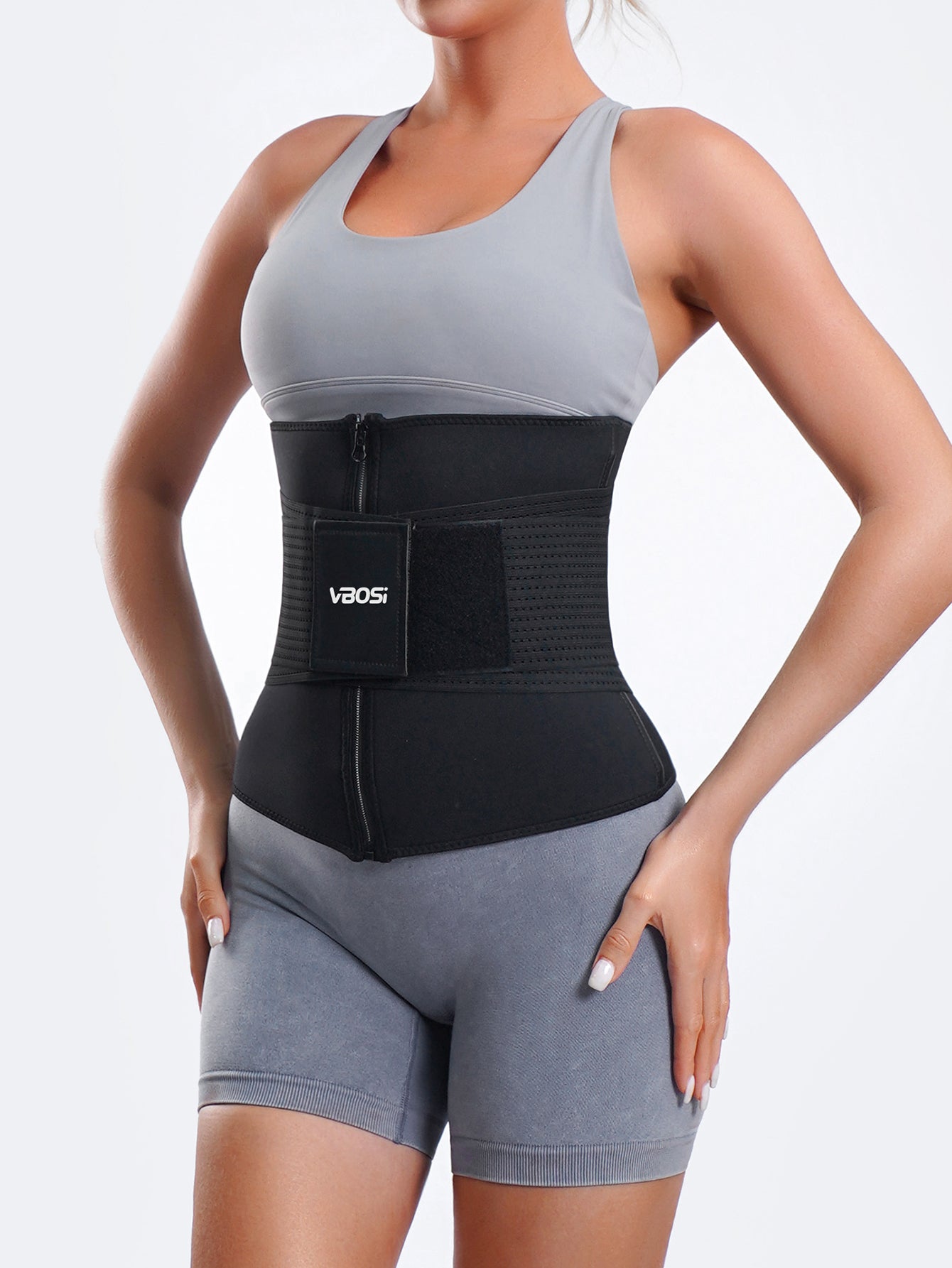 VBOSi Adjustable Zipper Neoprene Waist Trainer Belt