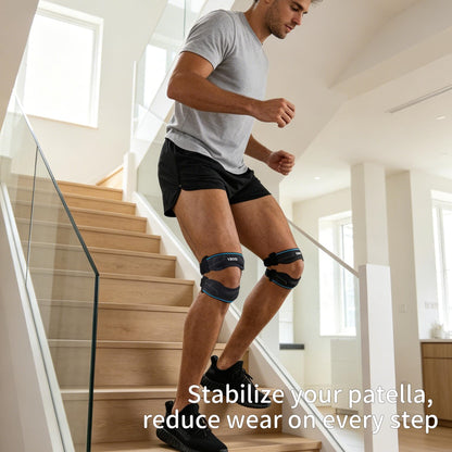 VBOSi 1 Piece Knee Support Silicone Shock Absorption Brace