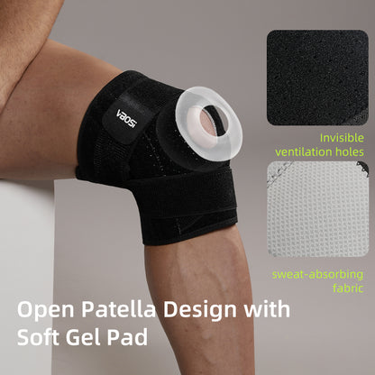 VBOSi 1 Piece Neoprene Knee Support Pad with Stabilizers