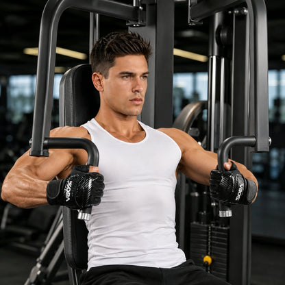 VBOSI Anti-Slip Gym Gloves with Adjustable Wrist Strap