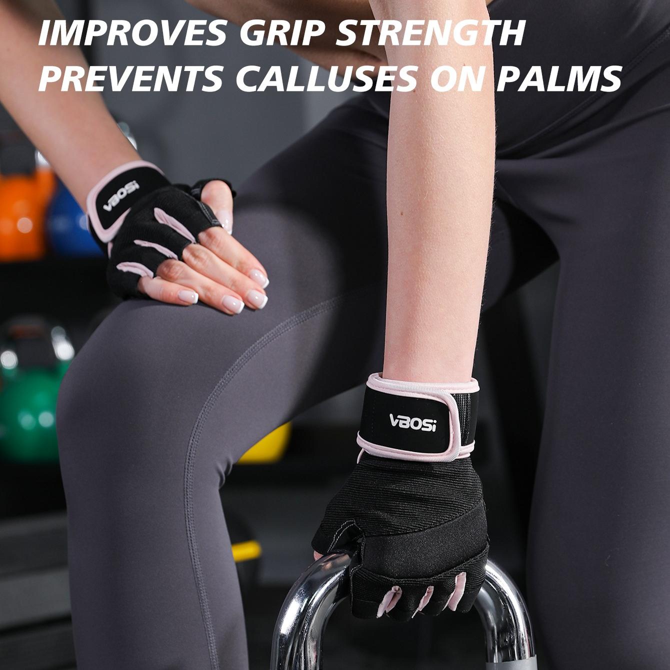 VBOSi Fitness Gloves with Adjustable Strap