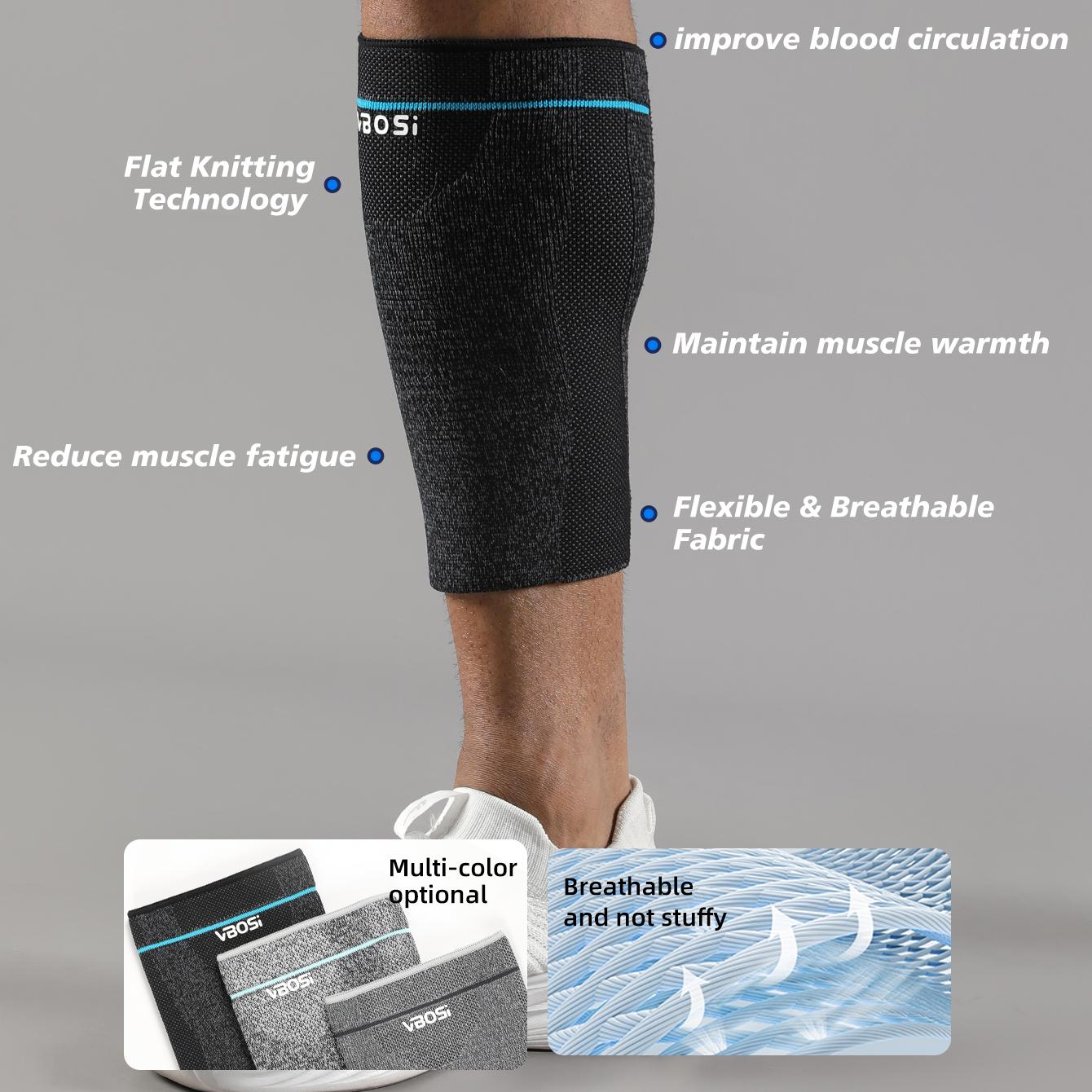 VBOSi Breathable Calf Sleeve with Anti-Slip Silicone