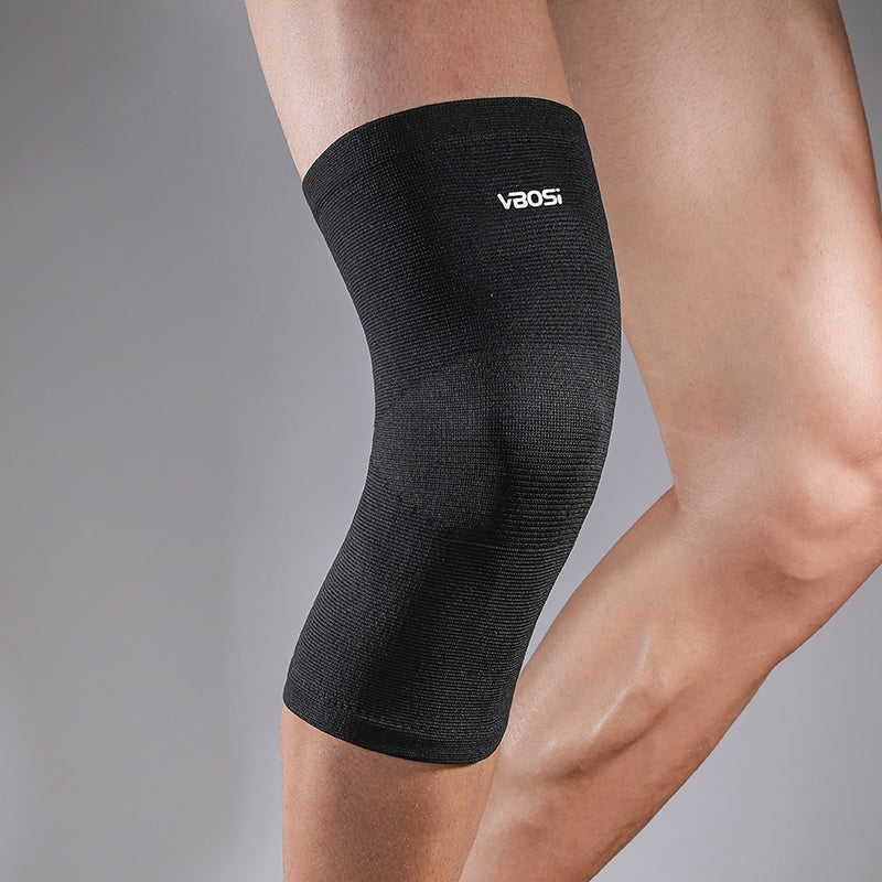 VBOSi 1 Pair Elastic Breathable Knee Support Sleeve, Black