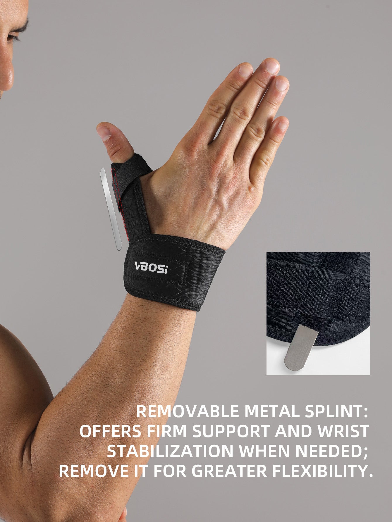 VBOSi 1 Piece Adjustable Wrist and Thumb Support