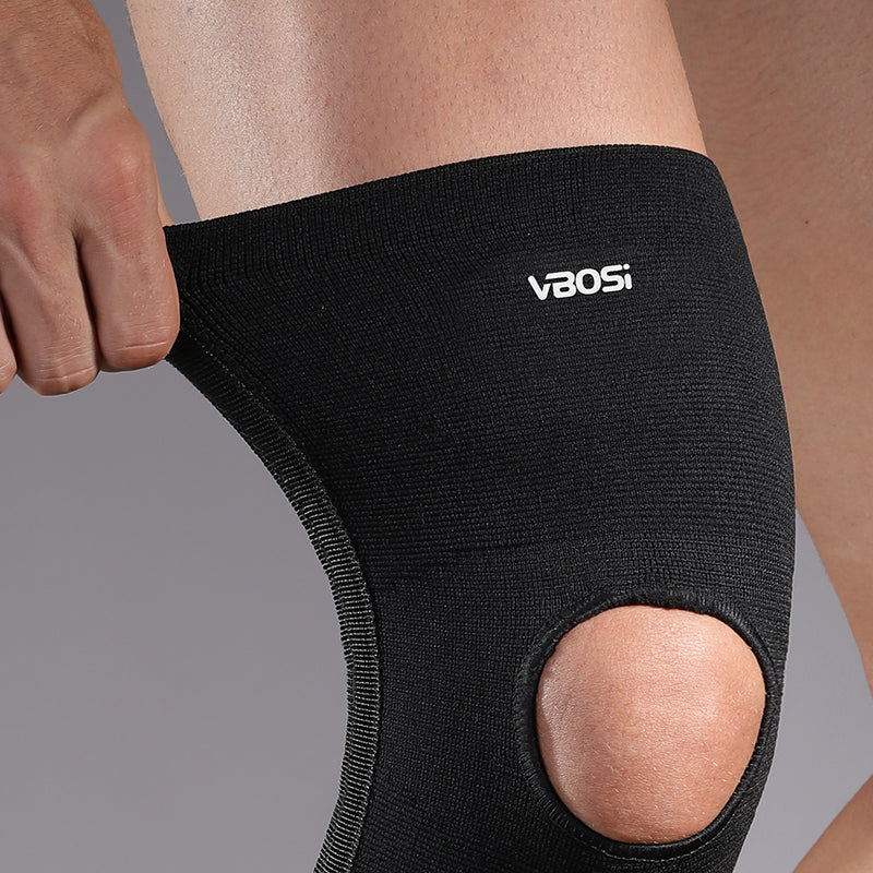 VBOSi 1 Pair Elastic Knee Support Sleeve with Stabilizer