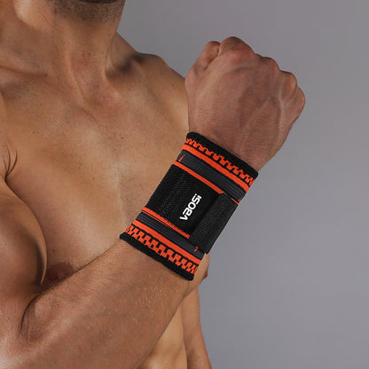 JINGBA SUPPORT 5017 Bracelet en nylon réglable Protège-poignets de sport à pression libre Attelle de poignet à main de compression