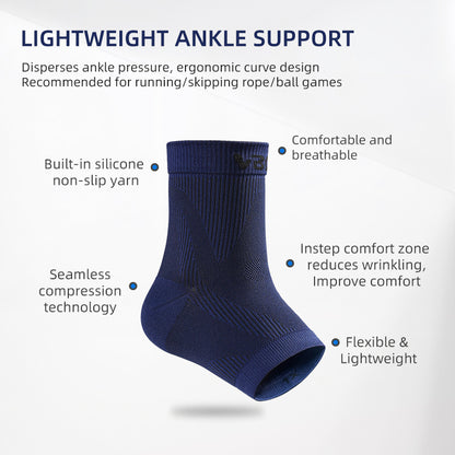 VBOSI 1 Pair Non-slip Stretch Knit Ankle Sleeve