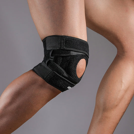 VBOSi 1 Pair Premium Neoprene Sports Knee Support with Stabilizers and Patella Protection Pad