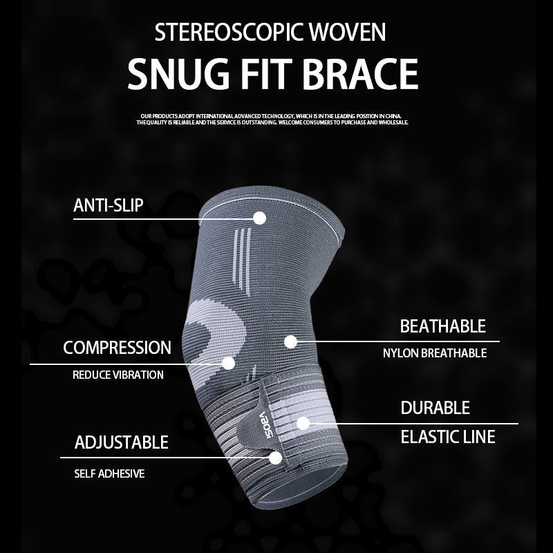 VBOSi 1 Pair Adjustable Strap Elbow Support Sleeve