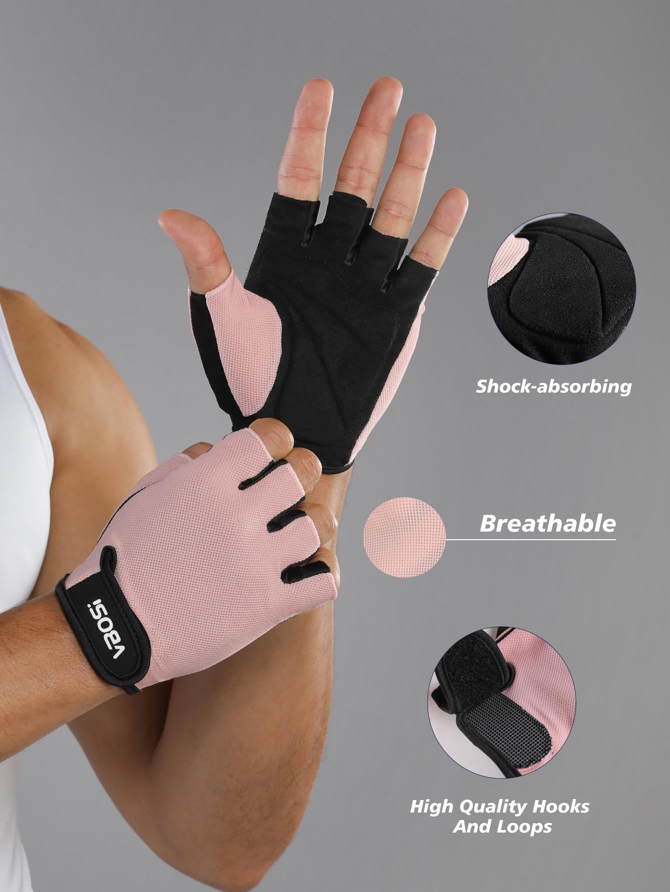 VBOSi Fitness Gloves with Thickened Pad