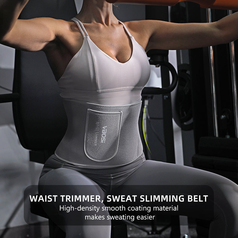 VBOSi Silver-Coated Neoprene Waist Trimmer Belt
