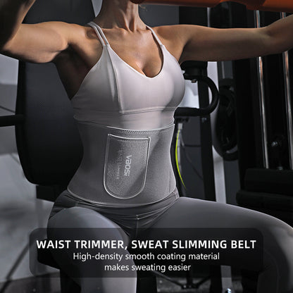 VBOSi Silver-Coated Neoprene Waist Trainer Belt