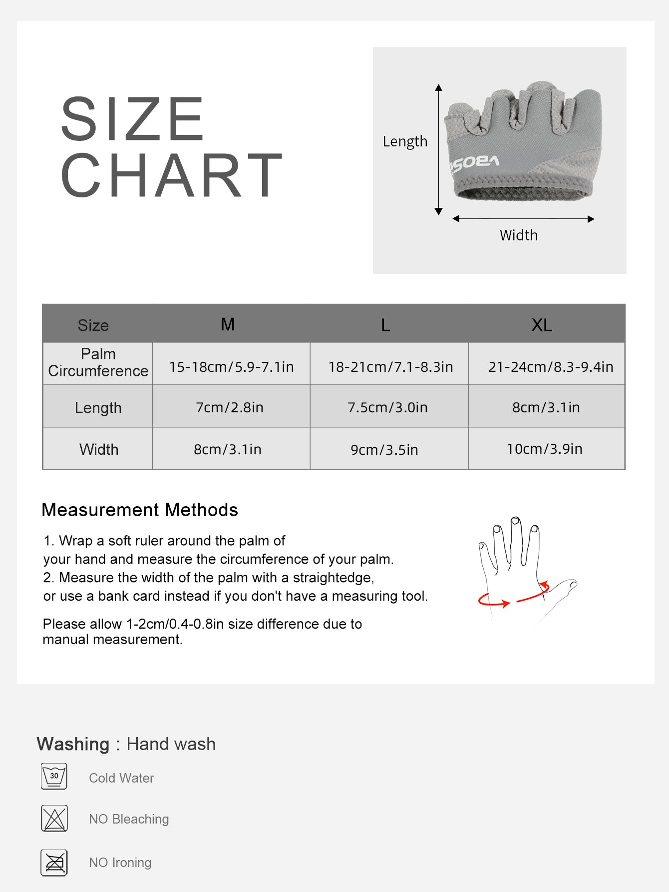 VBOSi Anti-slip Four Finger Fitness Gloves