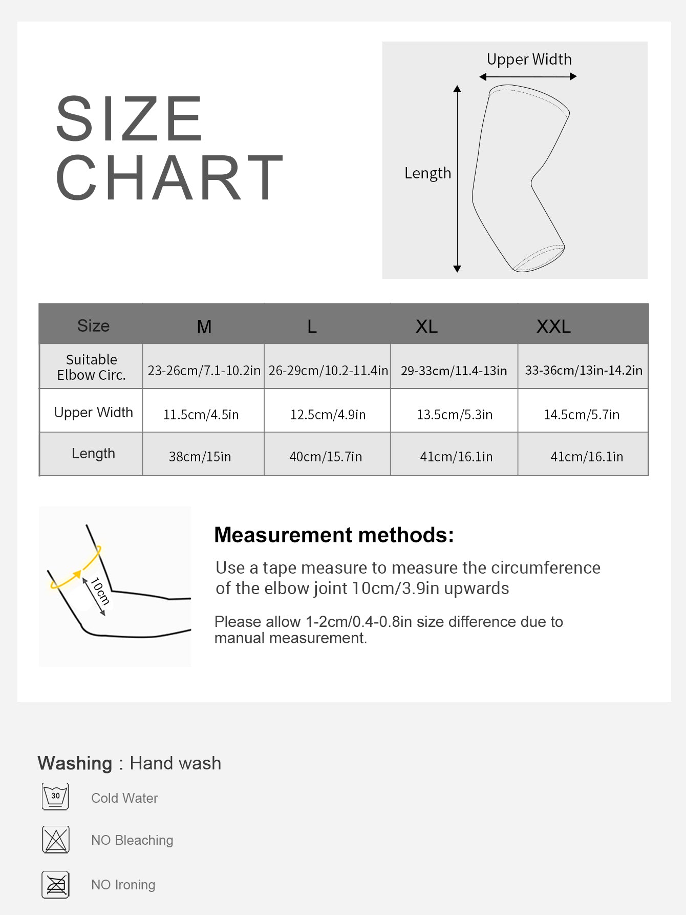 VBOSi 1 Pair Honeycomb Elbow Support Sleeve