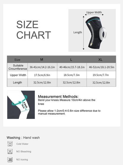 VBOSi 1 Piece Anti-slip Compression Knee Support