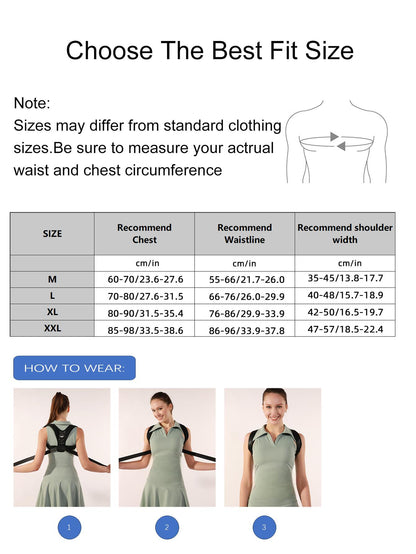 VBOSi Adjustable Upper Back Shoulder Support Posture Corrector