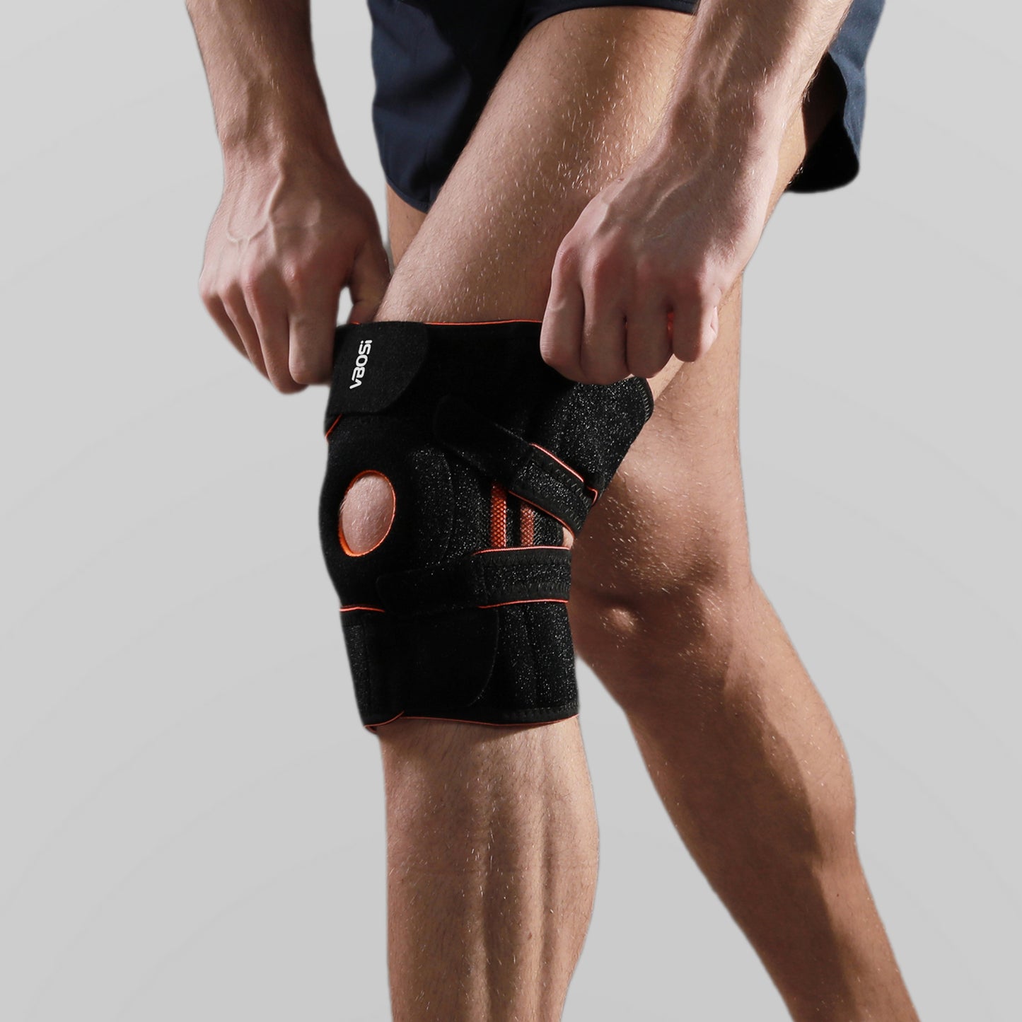 VBOSi Adjustable Open Patella Brace with Stabilizers
