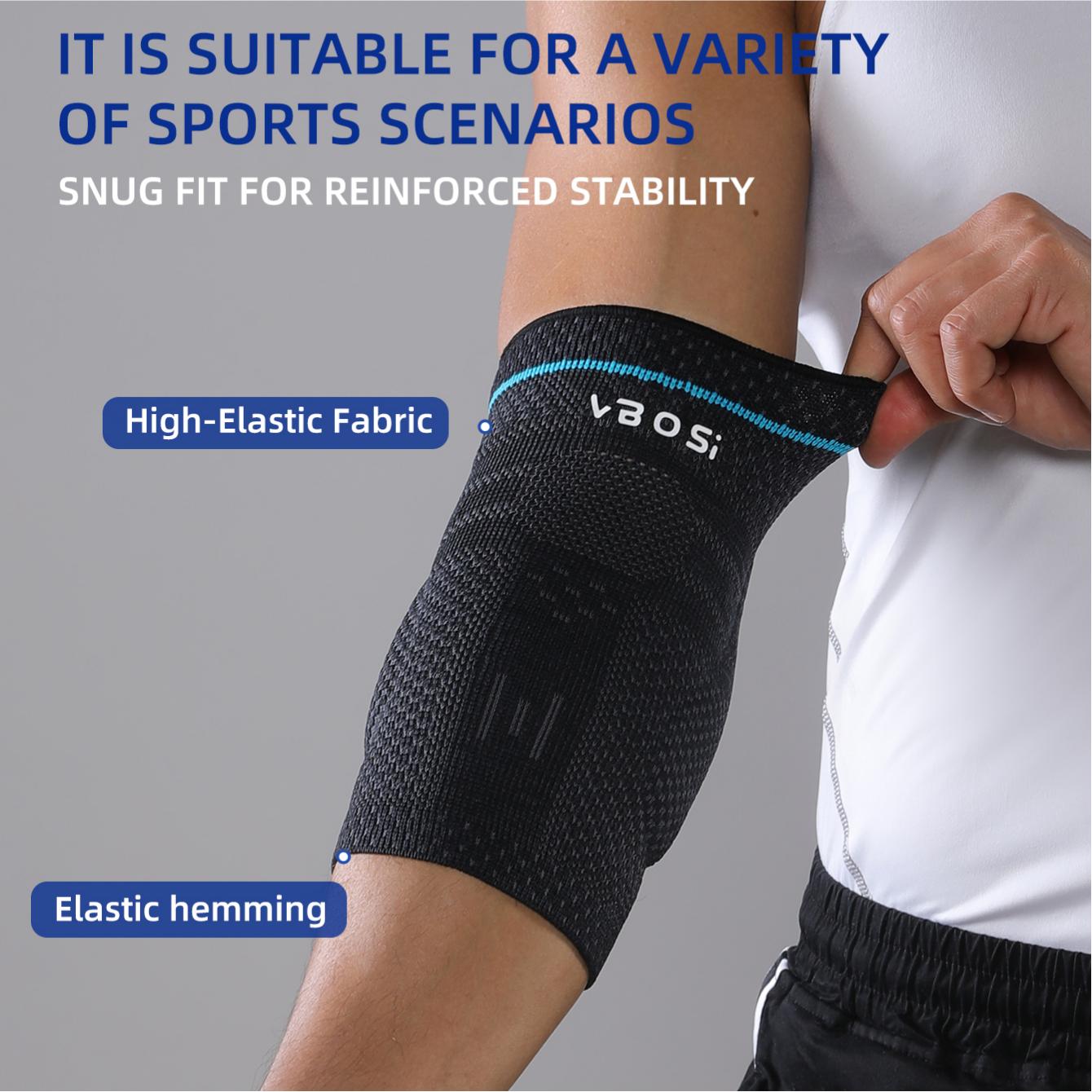 VBOSi Elastic Elbow Support with Silicone Pad